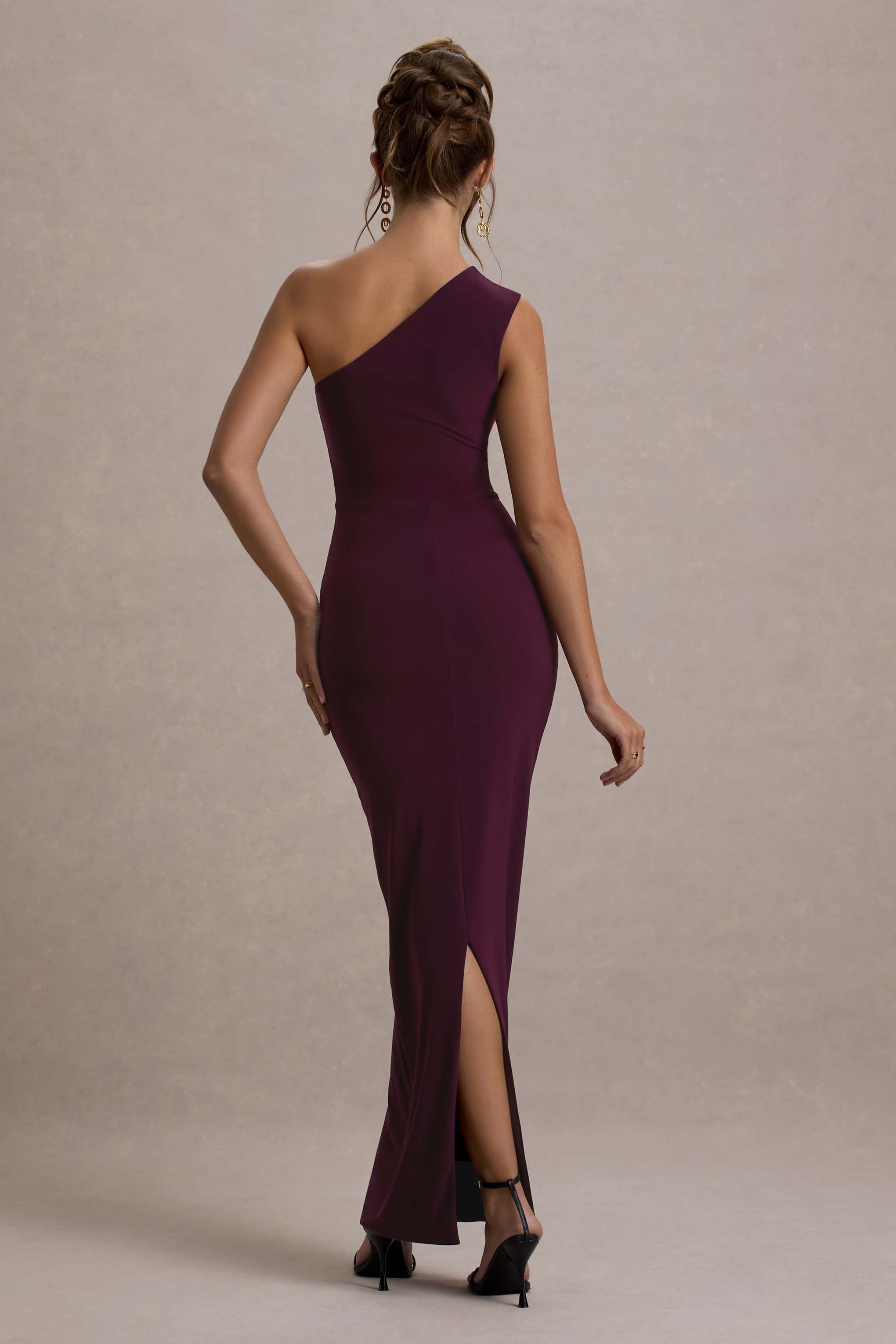 Dalarie | Port One-Shoulder Gathered Maxikleid